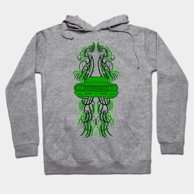 Impala scroll pinstriping Hoodie by KeegansKolourStudio